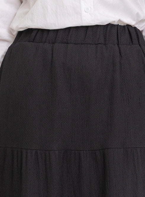 Black Crochet Skirt - Khotwh